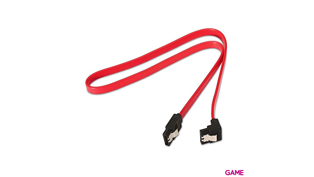 Nanocable SATA Acodado con Anclajes 0.5m - Cable Datos-0