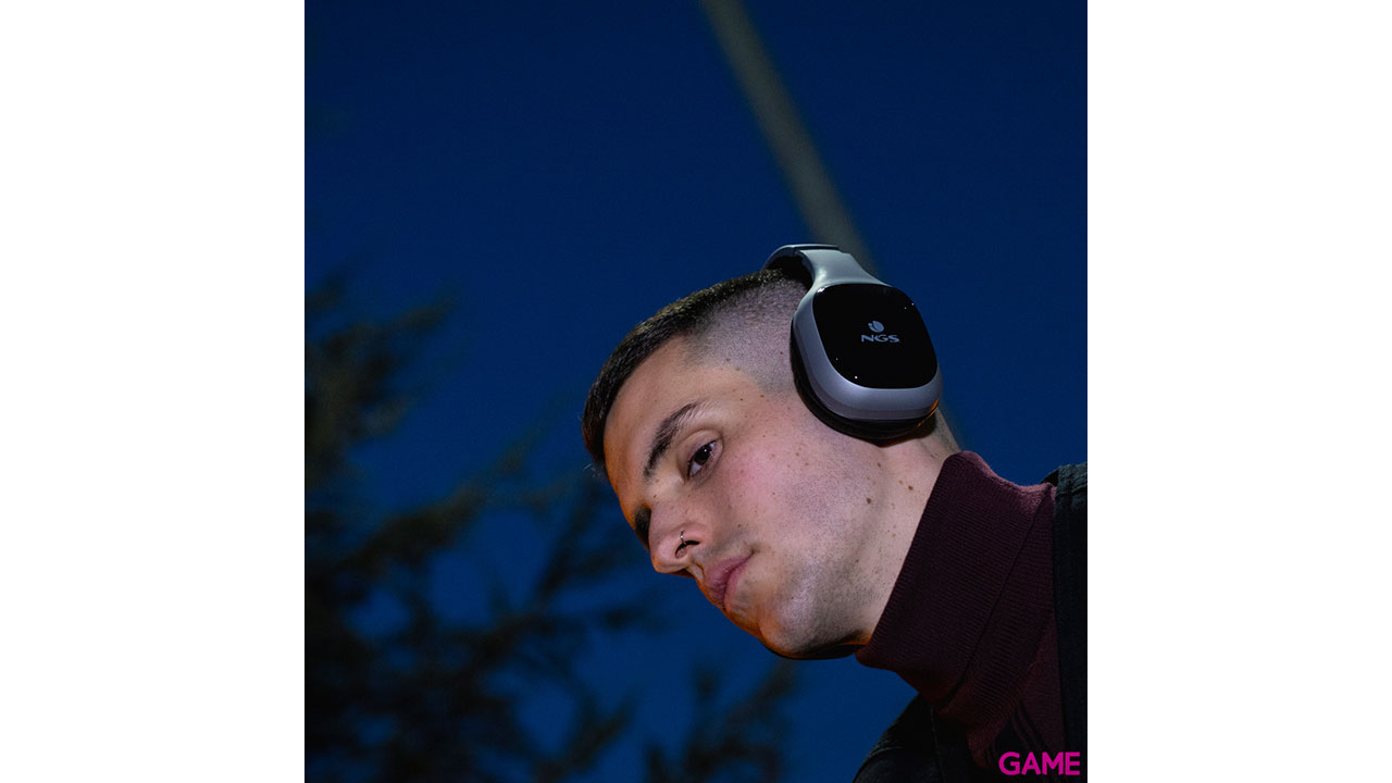 NGS Artica Sloth 3,5 mm Bluetooth Gris - Auriculares-0