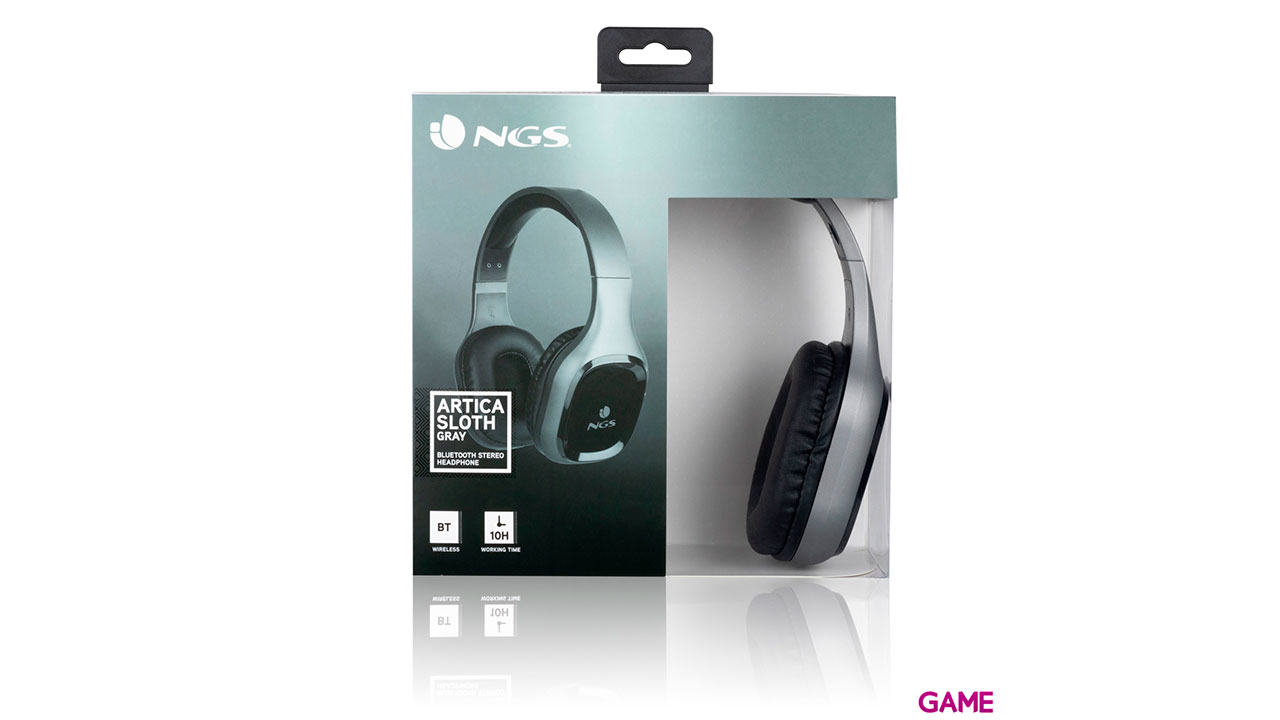 NGS Artica Sloth 3,5 mm Bluetooth Gris - Auriculares-1