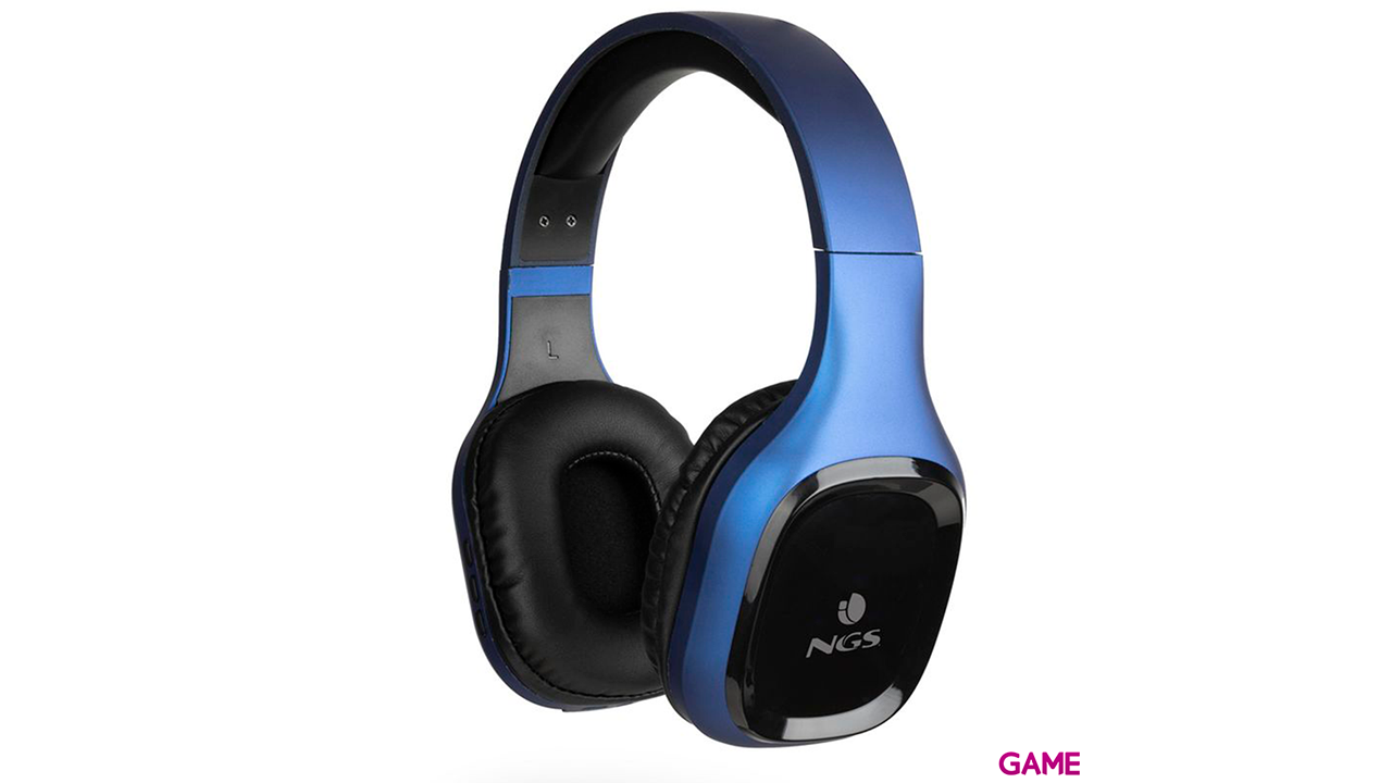 NGS Artica Sloth 3,5 mm Bluetooth Negro Azul - Auriculares-0