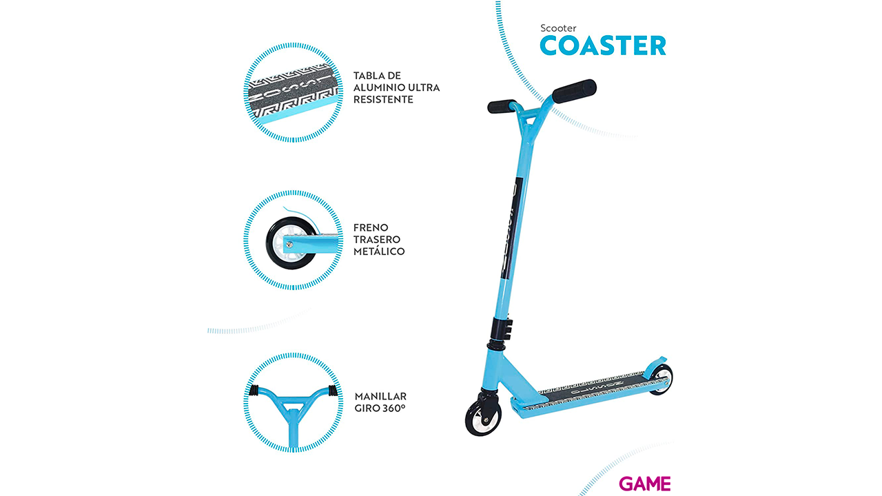 OLSSON Freestyle Coaster Azul - Patinete-2