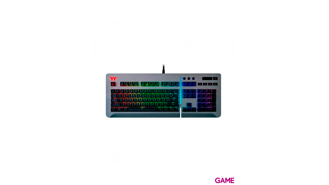 TECLADO MECANICO THERMALTAKE LEVEL 20 RGB TITANIO-0