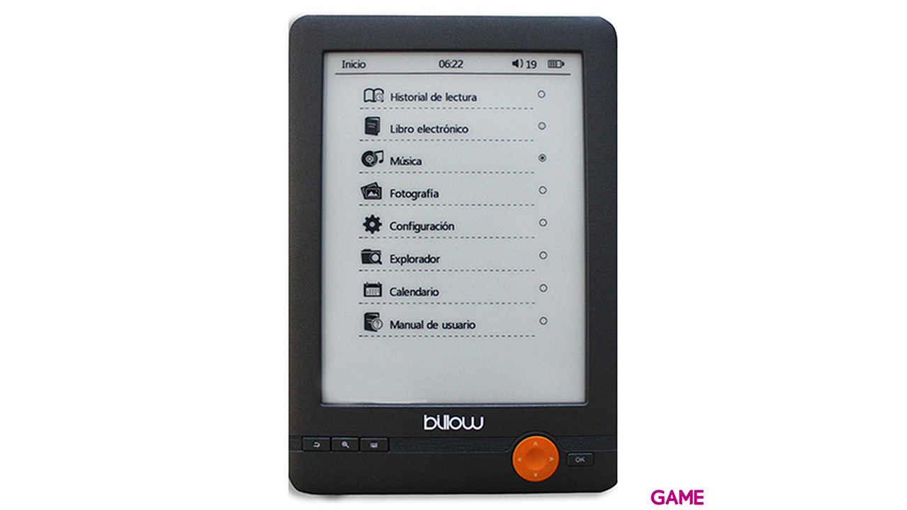 Billow E03E lectore de e-book 4 GB Gris-0