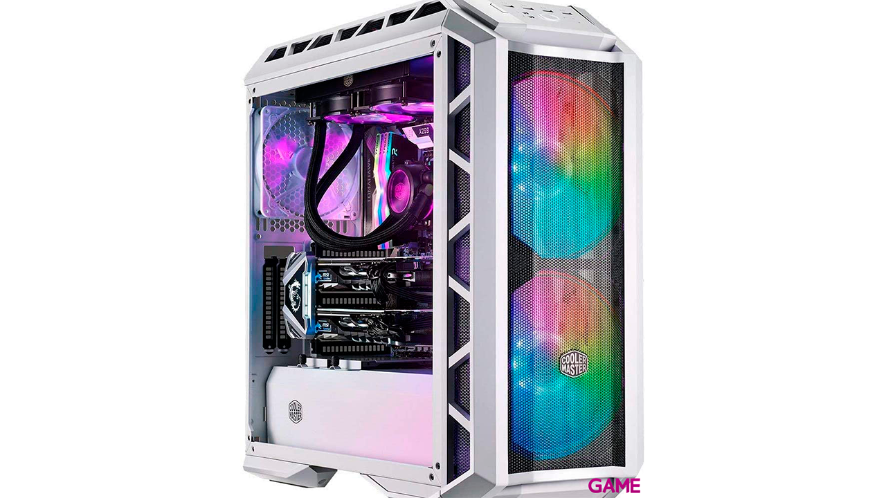 Cooler Master MasterCase H500P Mesh ARGB Midi Tower Blanco - Caja Ordenador-3