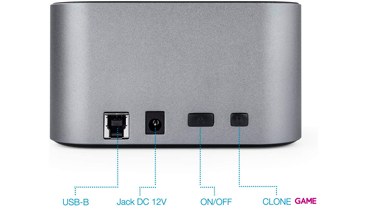 TooQ TQDS-805G USB 3.2 Gen 1 (3.1 Gen 1) Type-B Aluminio - Adaptador-0