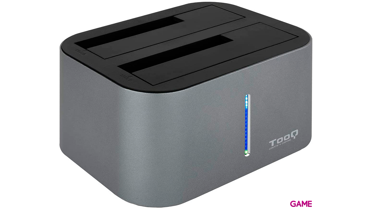 TooQ TQDS-805G USB 3.2 Gen 1 (3.1 Gen 1) Type-B Aluminio - Adaptador-2