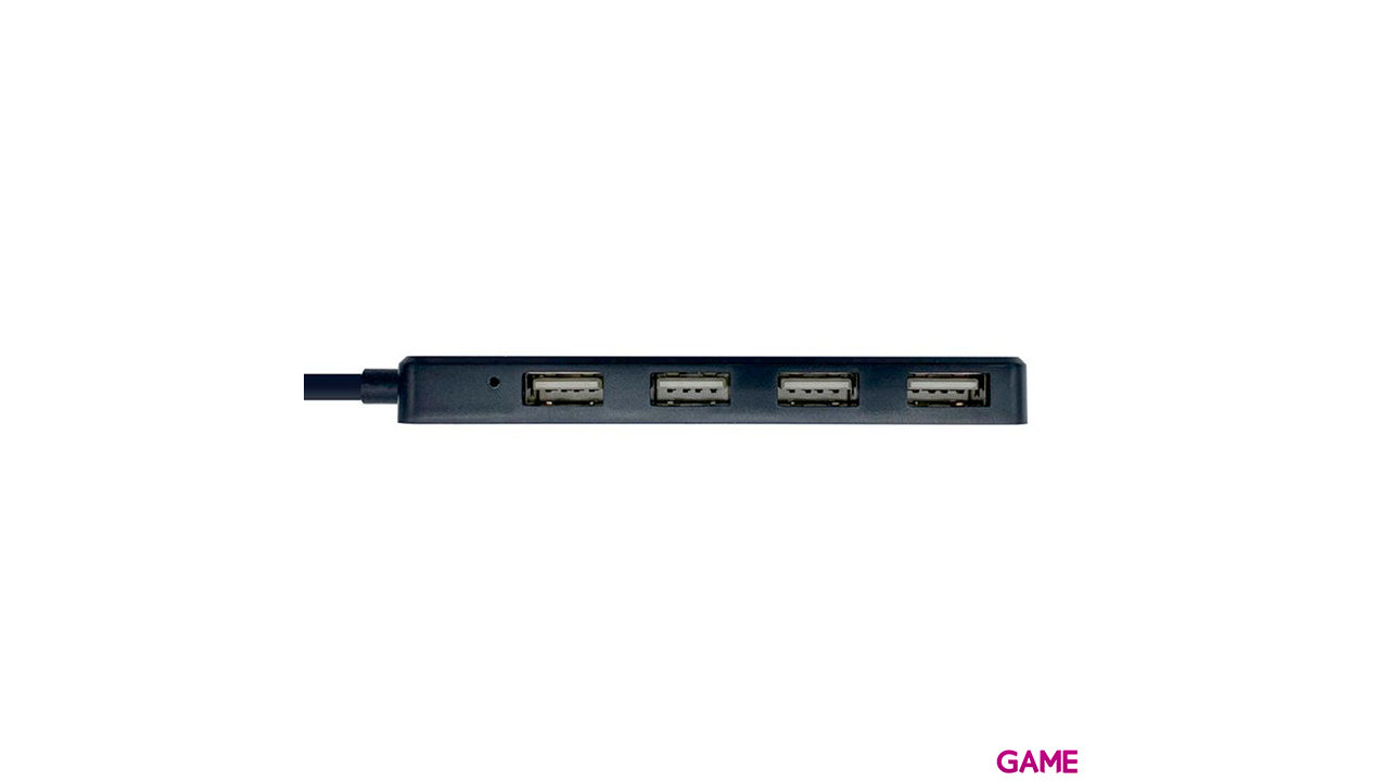 Aisens Hub USB 2.0, Tipo A/M - 4 x Tipo A/H, Negro 30 cm - HUB USB-1