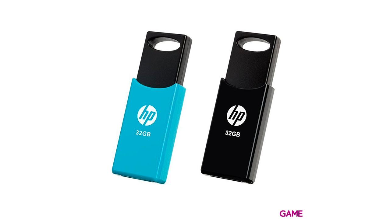 HP 32GB USB 2.0 V212W NEGRO/AZUL PACK 2 - Pendrive-0