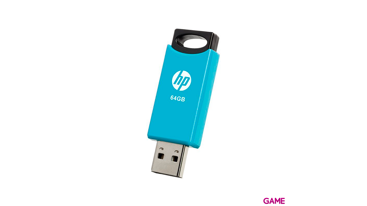 PENDRIVE HP 64GB USB 2.0 V212W NEGRO/AZUL PACK 2-2