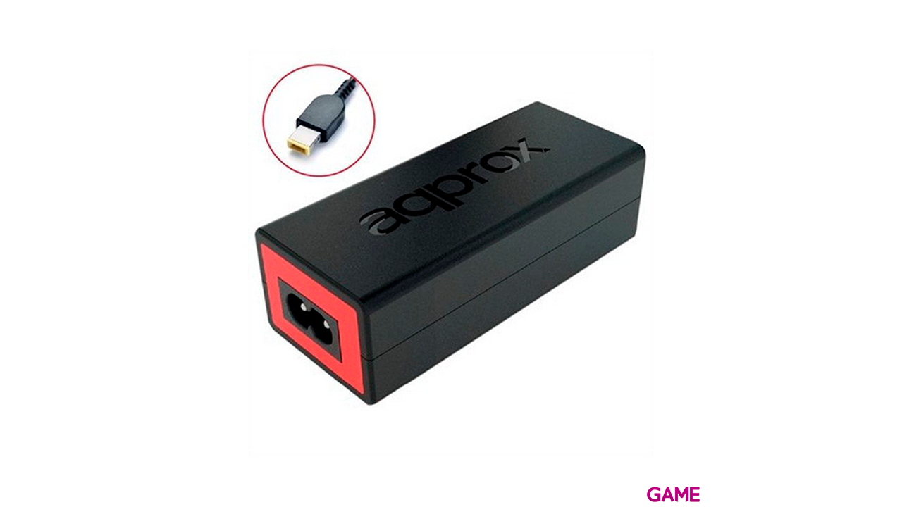 Approx AC ADAPTER PARA LENOVO NOTEBOOK 65W 11x5mm adaptador e inversor de corriente Interior Negro, Rojo-0