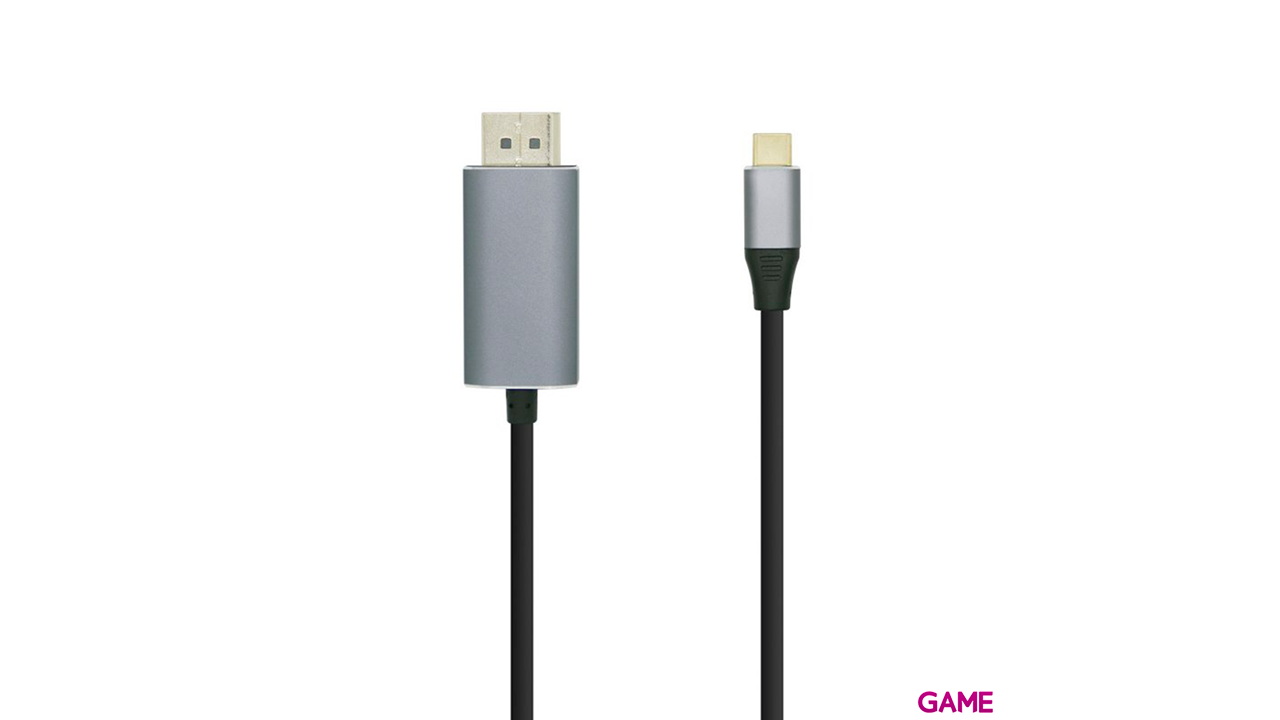 Aisens Conversor USB C a Displayport 4K 60HZ  USB C M DP M Negro 1.8m - Cable-0