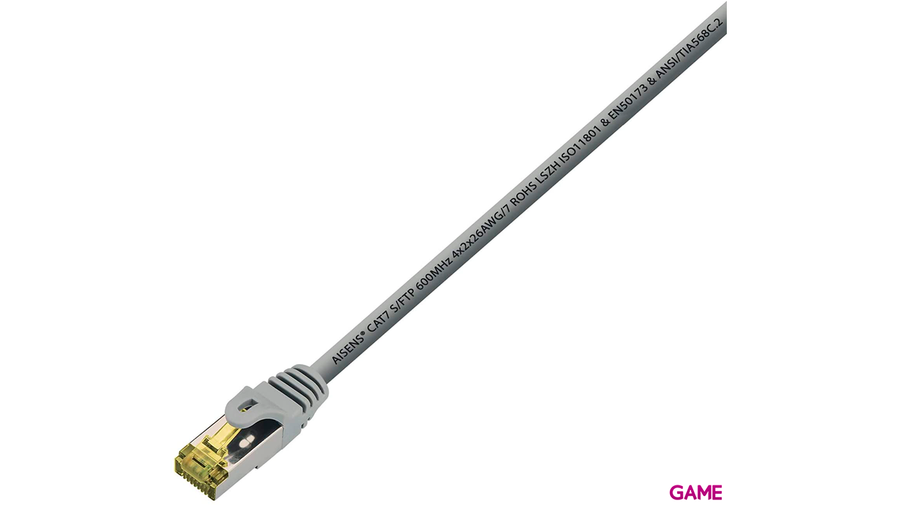 Aisens A146-0338 Cat7 S/FTP (S-STP) 10m Gris - Cable Red-0