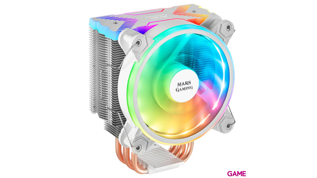Mars Gaming MCPUX Dual ARGB PWM 12cm Blanco - Disipador CPU-0