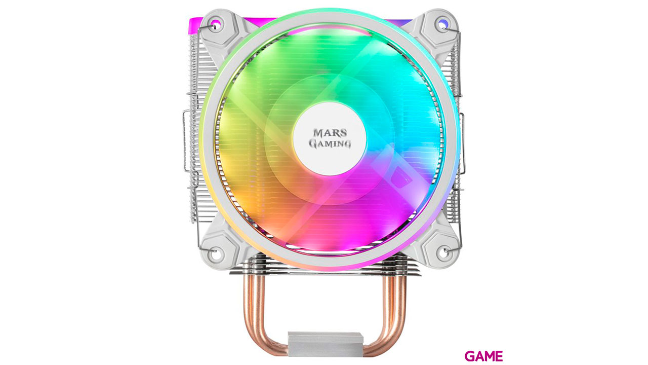 Mars Gaming MCPUX Dual ARGB PWM 12cm Blanco - Disipador CPU-1