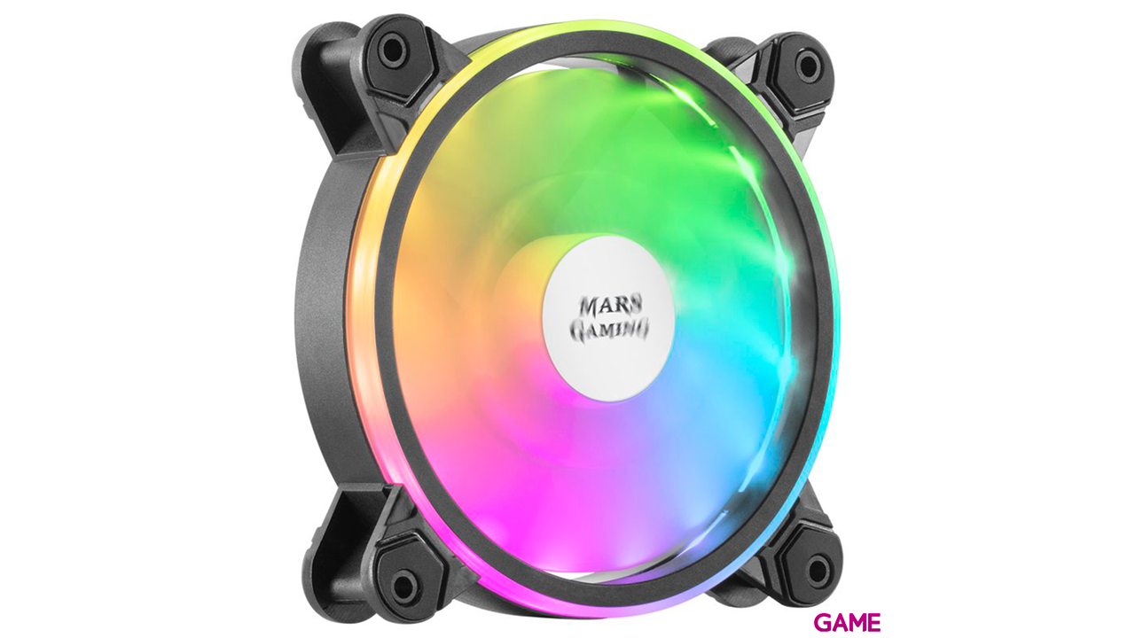 Mars Gaming MFXKIT 12cm Negro 3 piezas - Ventilador Caja-0