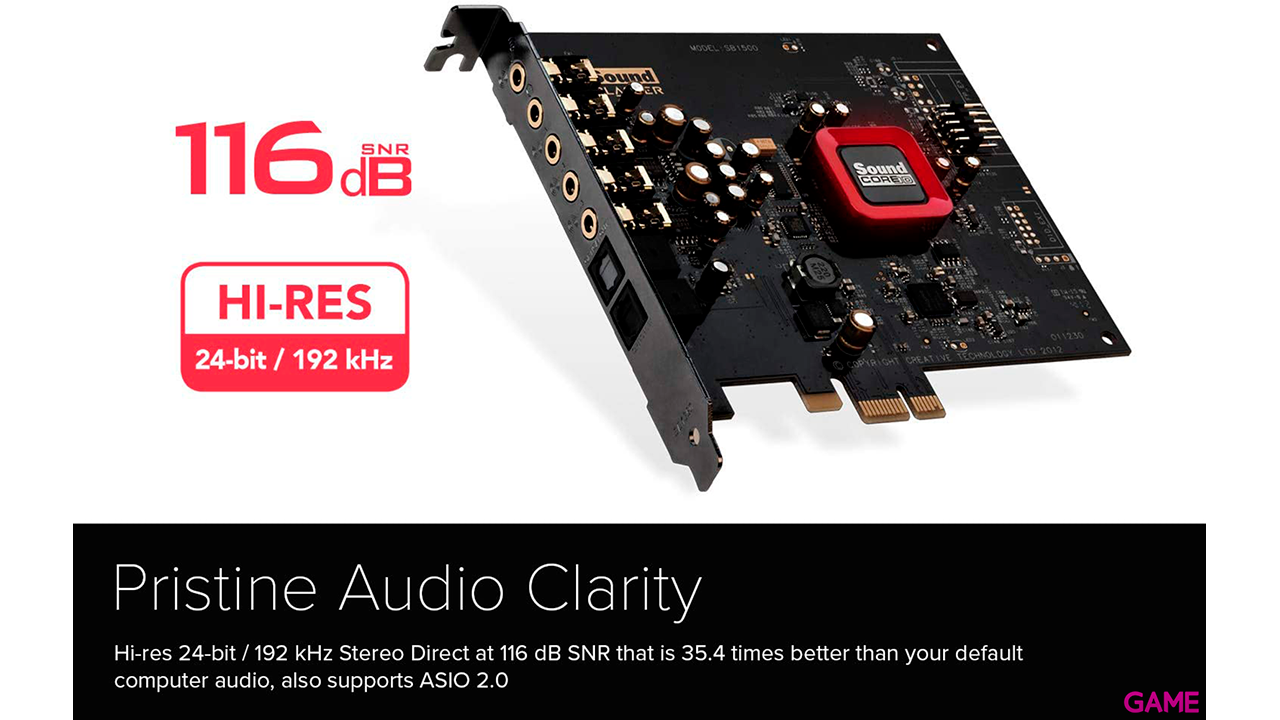 Creative Labs Sound Blaster Z SE Interno 7.1 canales PCI-E - Tarjeta Sonido-3