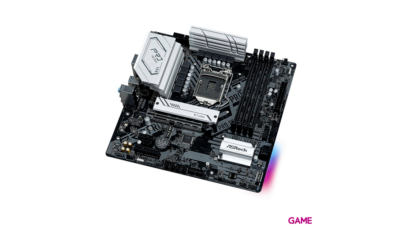 Asrock H570M Pro4 Intel H570 LGA 1200 micro ATX - Placa Base-0