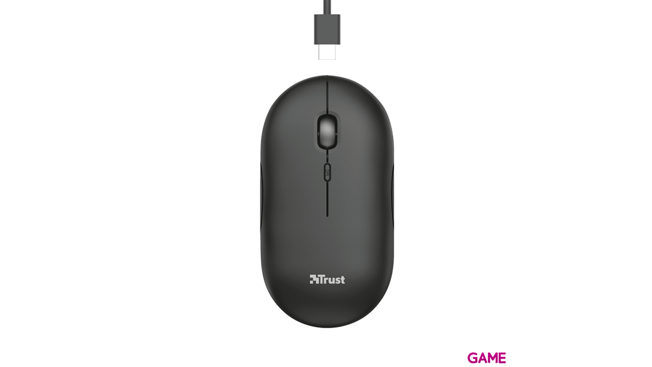 Trust Puck ratón Ambidextro RF inalámbrica + Bluetooth Óptico 1600 DPI-1
