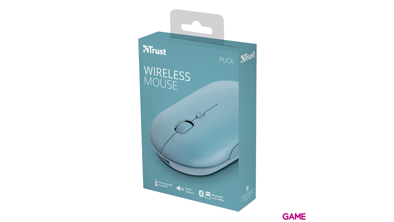 Trust Puck ratón Ambidextro RF inalámbrica + Bluetooth 1600 DPI-3
