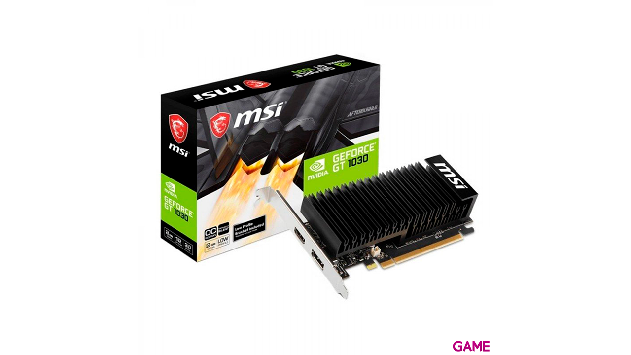 MSI GeForce GT 1030 2GHD4 LP OC - Tarjeta Grafica Gaming-0