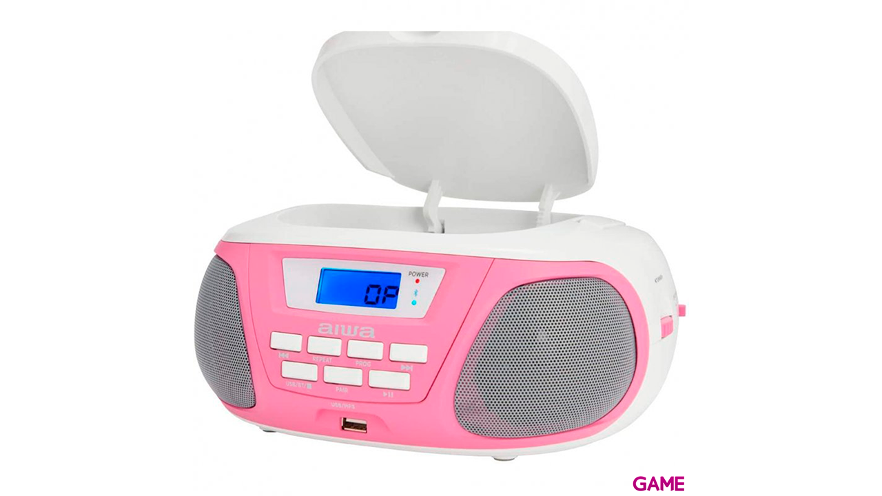 Aiwa Boombox BBTU-300PK - Bluetooth CD USB MP3 - Radio CD-0