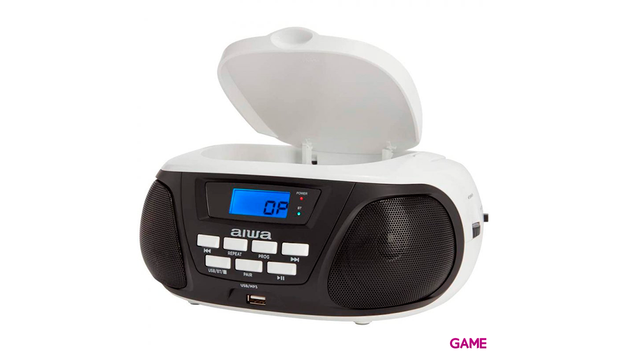 Aiwa Boombox BBTU-300BW - Bluetooth CD USB MP3 - Radio CD-1