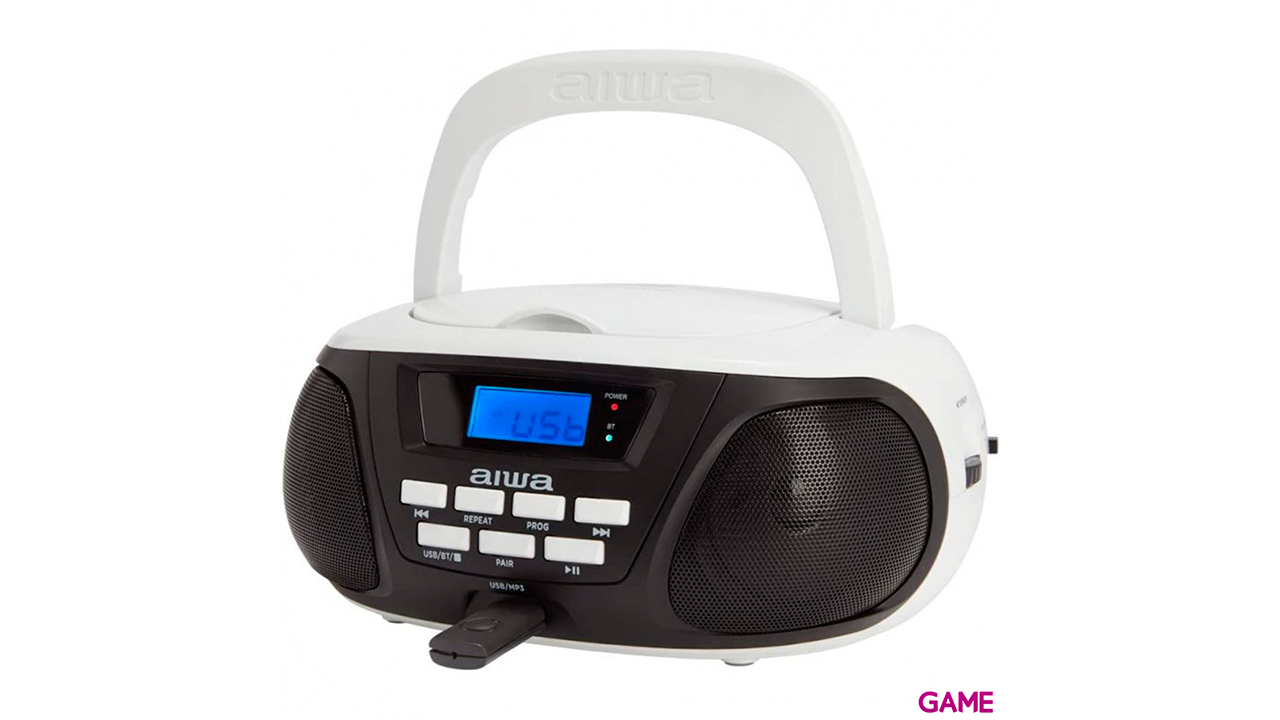 Aiwa Boombox BBTU-300BW - Bluetooth CD USB MP3 - Radio CD-4