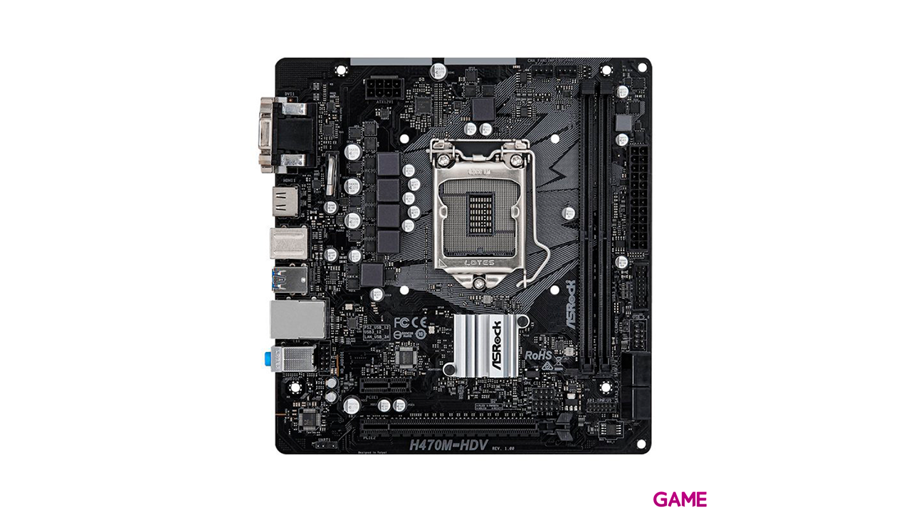 Asrock H470M-HDV LGA 1200 - Socket H5 - micro ATX - Placa Base-0