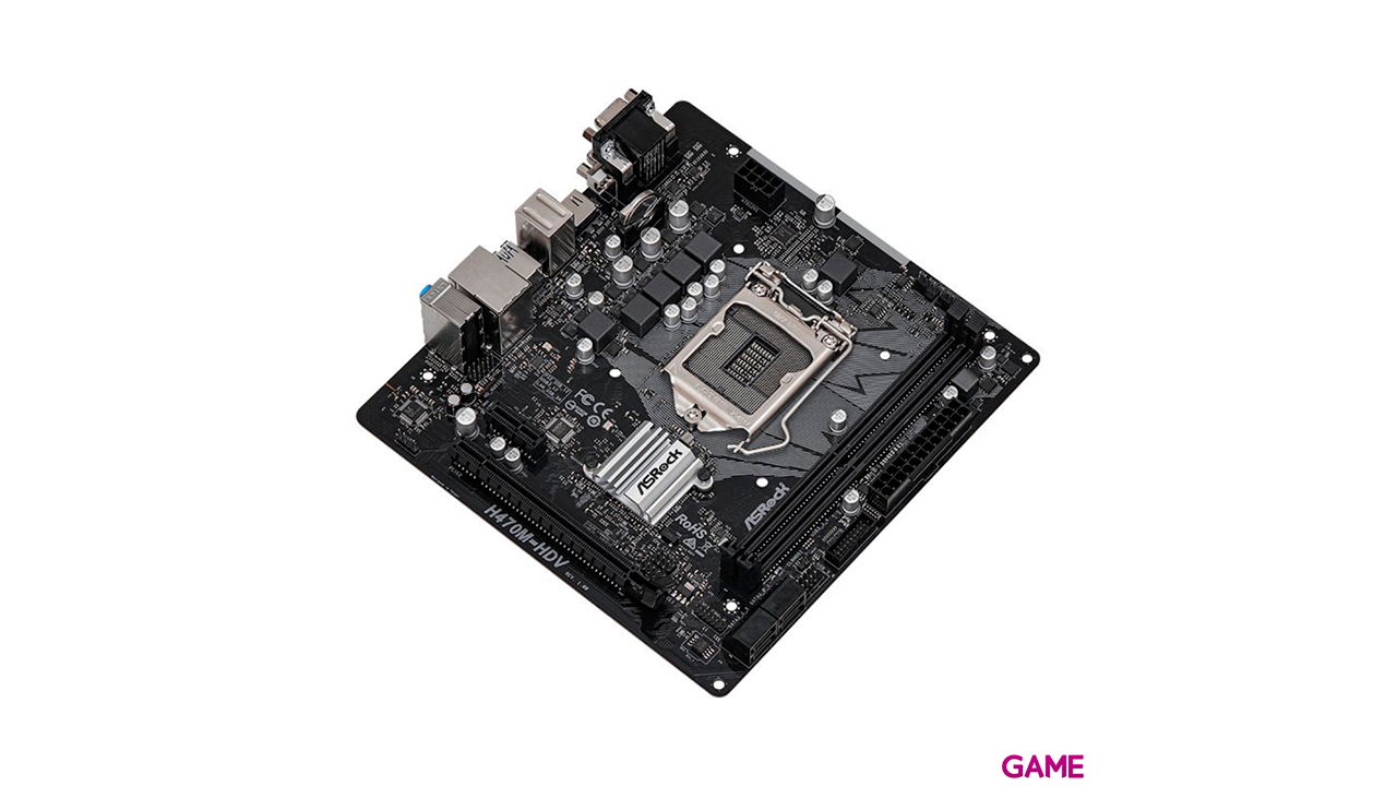 Asrock H470M-HDV LGA 1200 - Socket H5 - micro ATX - Placa Base-2