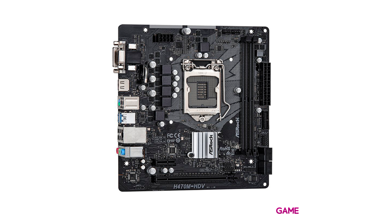 Asrock H470M-HDV LGA 1200 - Socket H5 - micro ATX - Placa Base-4