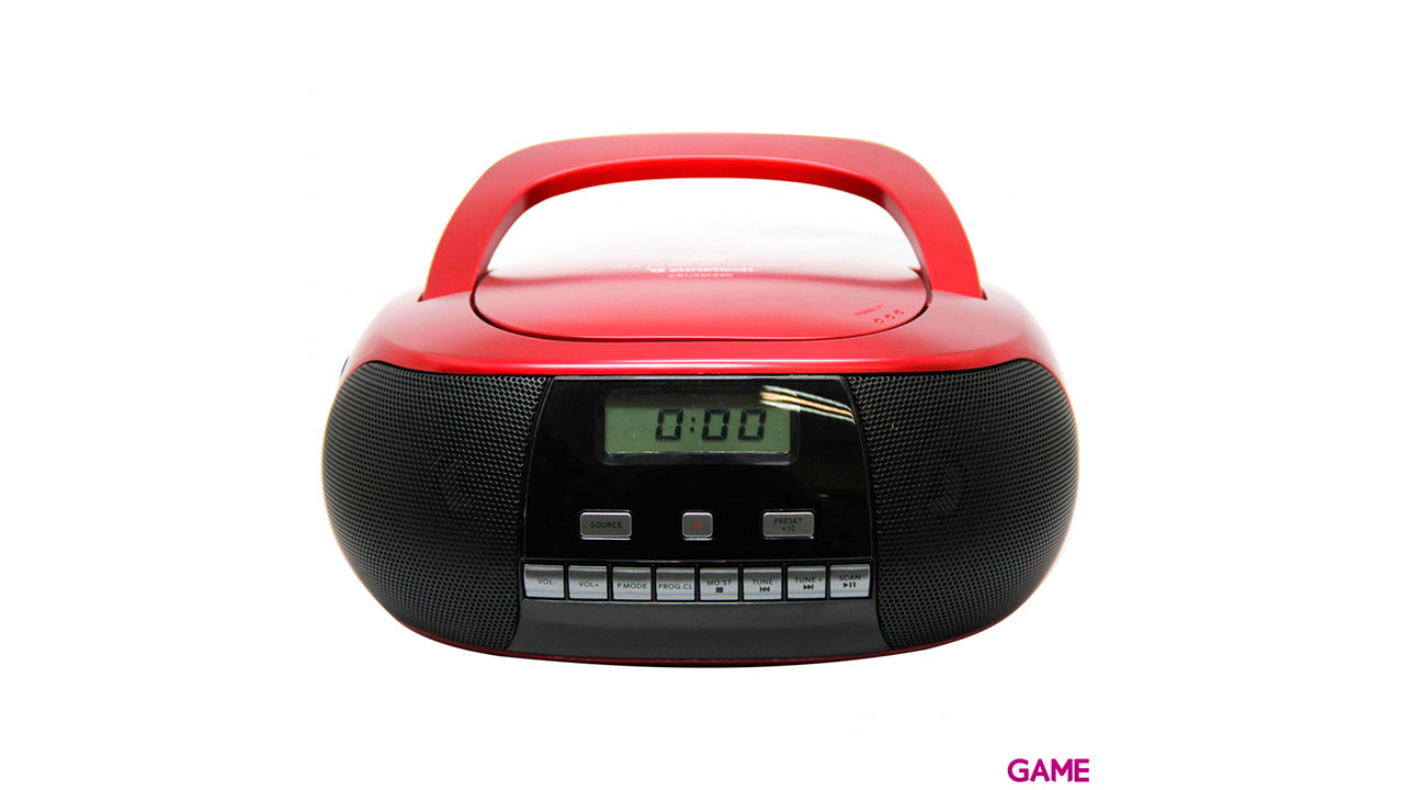 Sunstech CRUSM400 Boombox Rojo - Radio-0