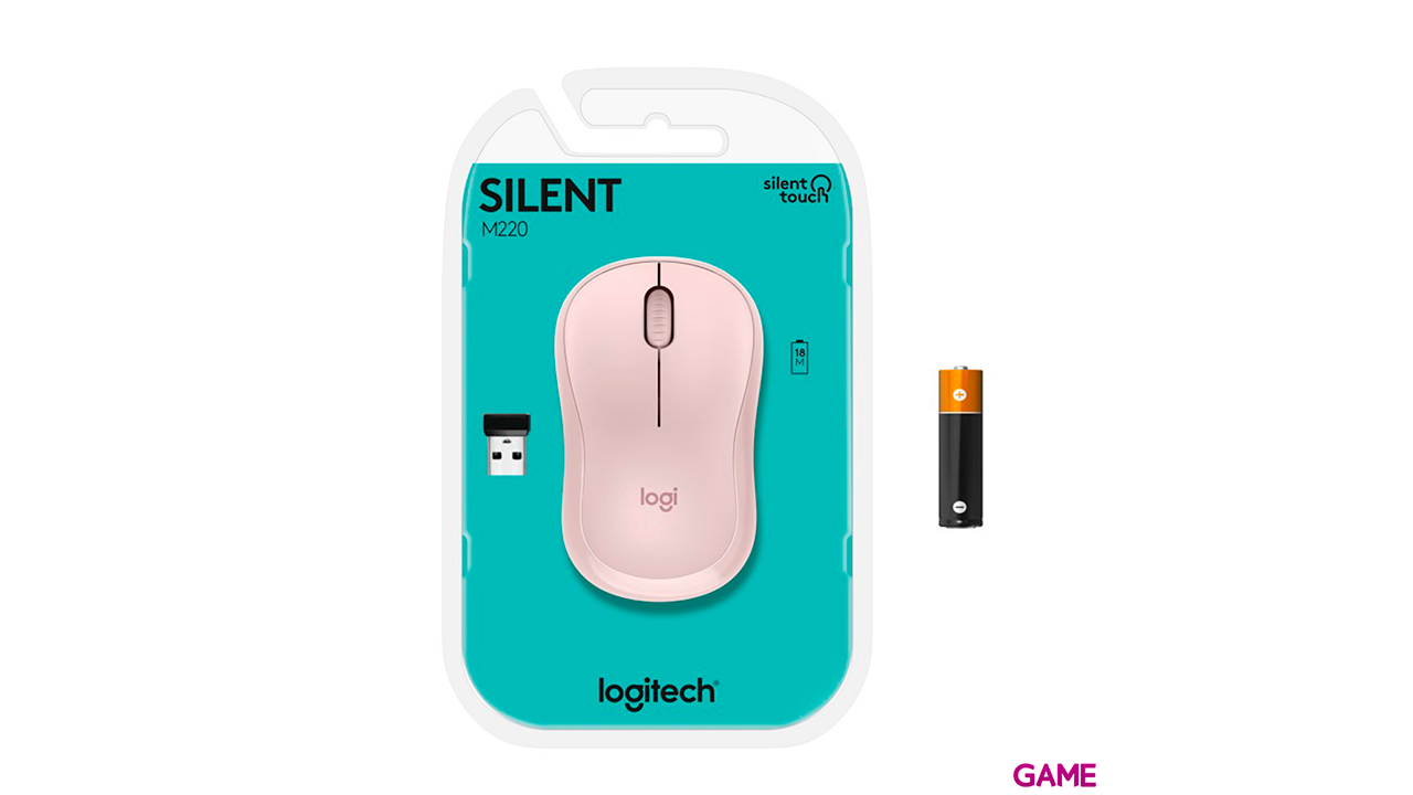 Logitech M220 Silent inalámbrico Óptico 1000 DPI - Raton-0