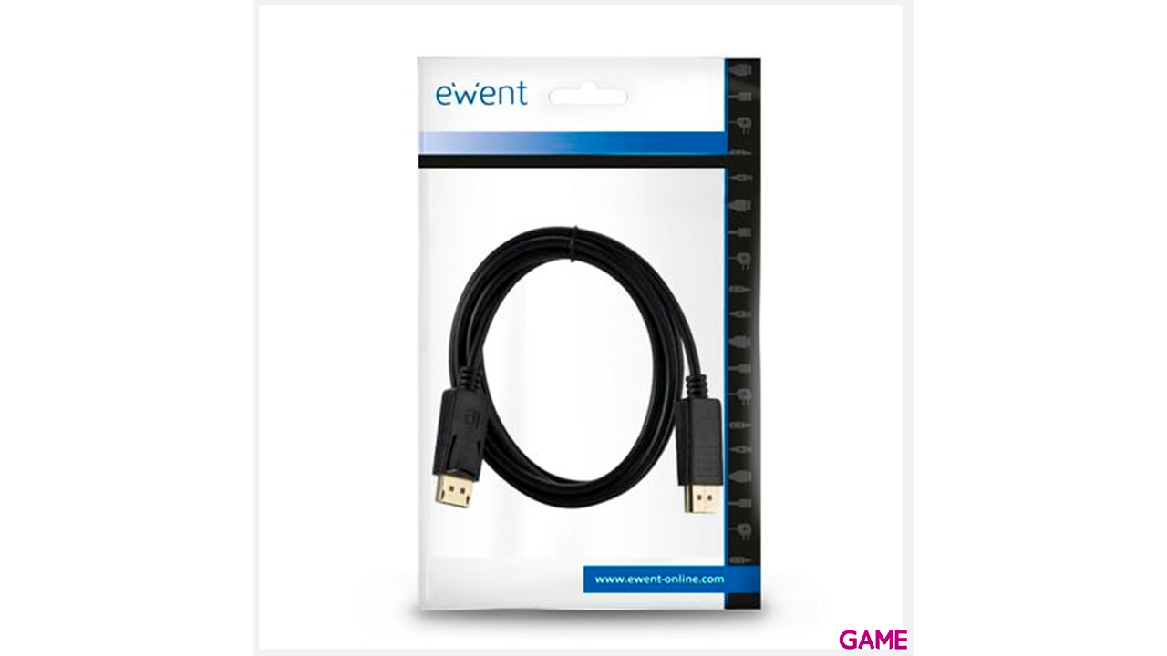 Ewent EW-140100-020-N-P DisplayPort 2m Negro - Cable-0
