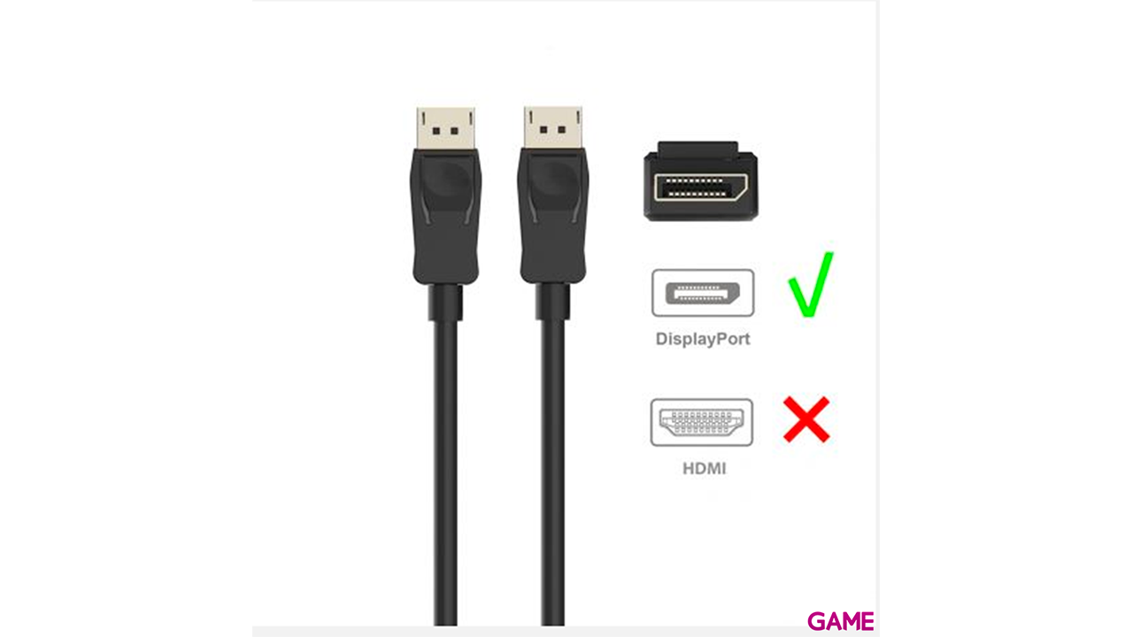 Ewent EW-140100-020-N-P DisplayPort 2m Negro - Cable-2