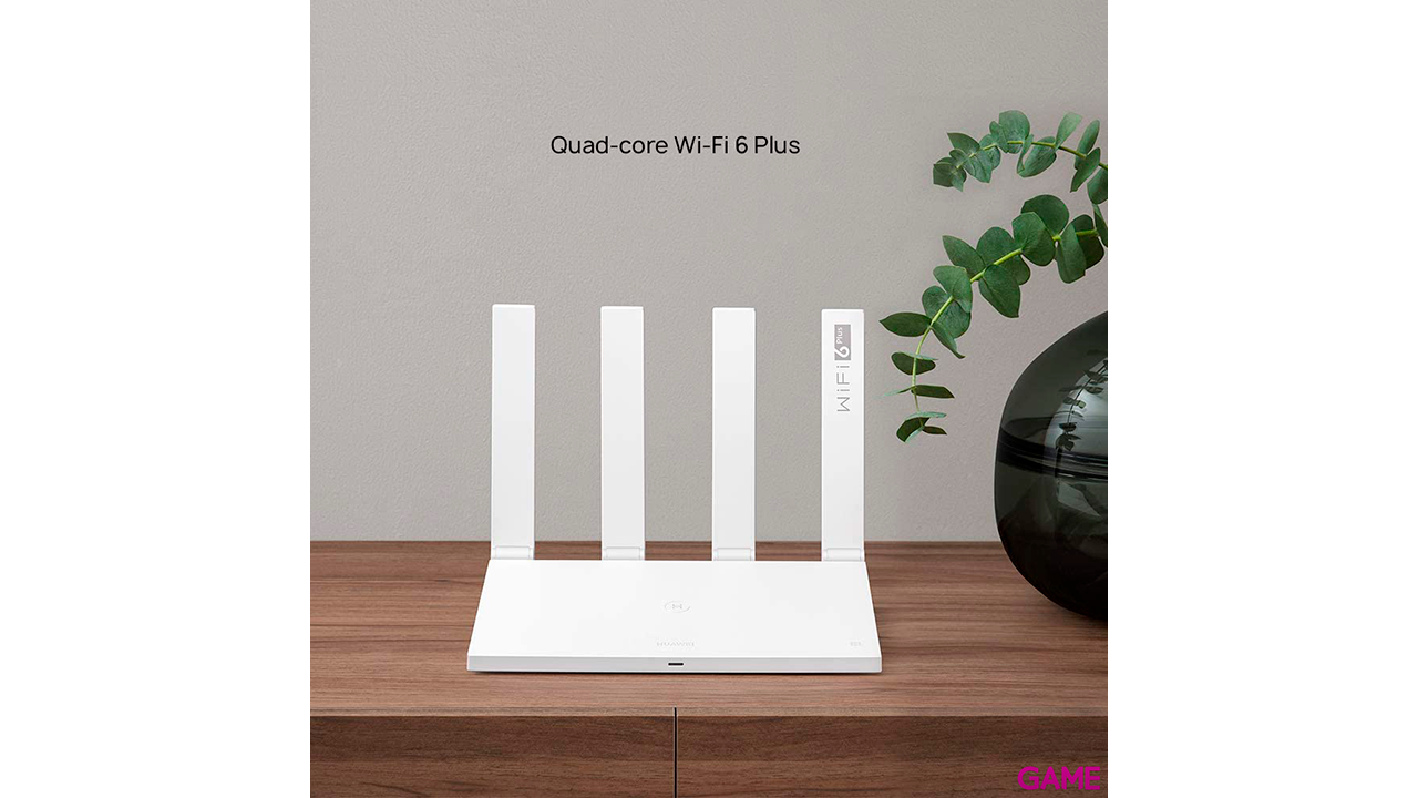 Huawei WiFi AX3 (Quad-core) router inalámbrico Gigabit Ethernet Doble banda (2,4 GHz / 5 GHz) Blanco-1