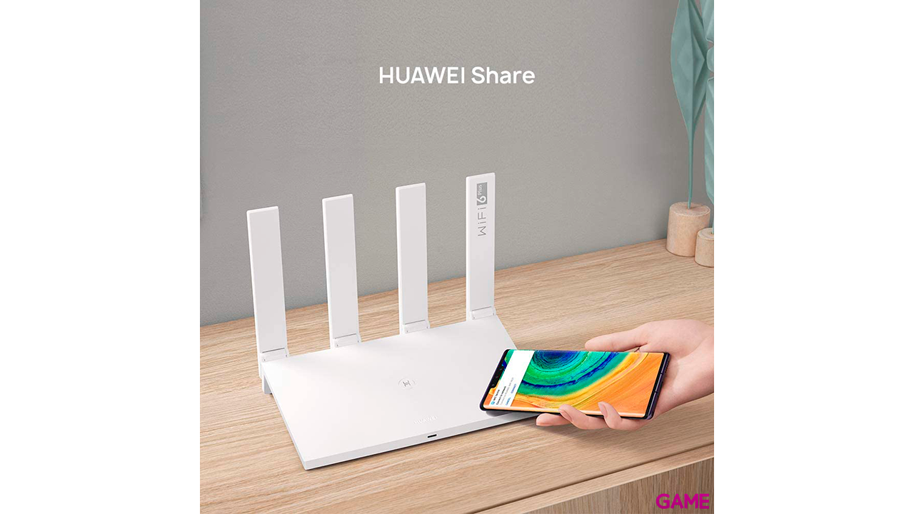 Huawei WiFi AX3 (Quad-core) router inalámbrico Gigabit Ethernet Doble banda (2,4 GHz / 5 GHz) Blanco-3