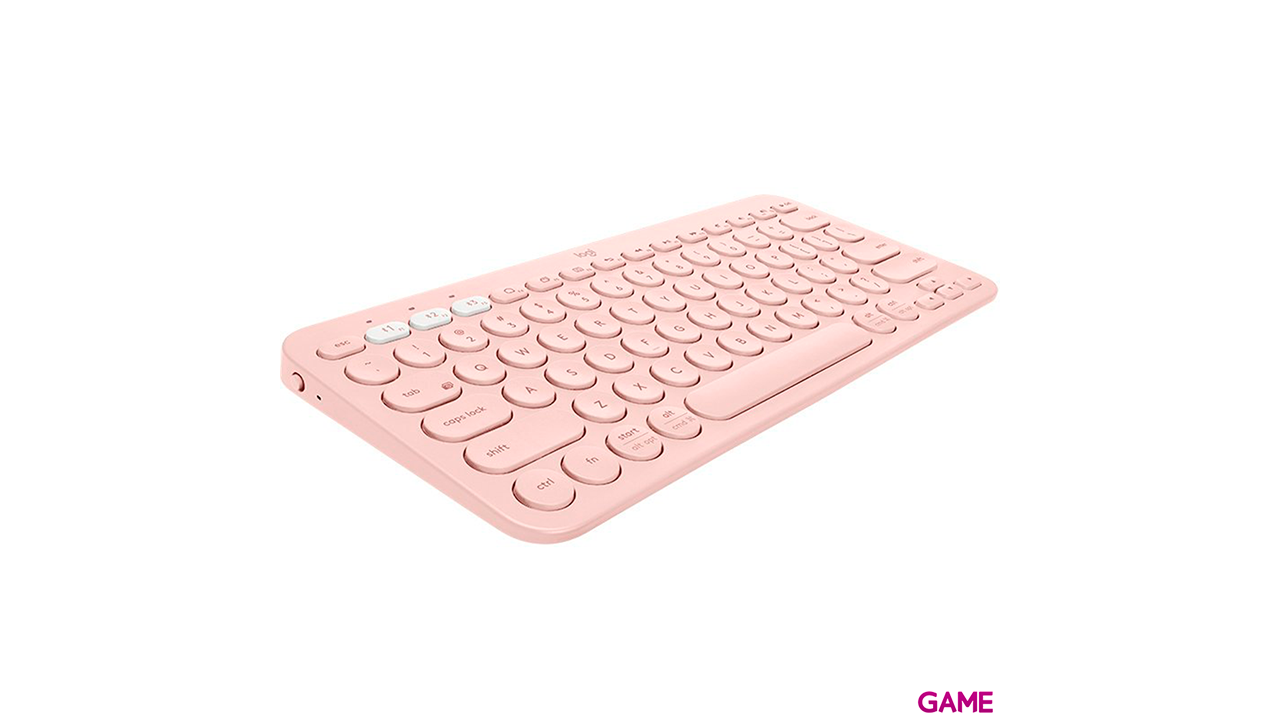 Logitech K380  Bluetooth Rosa - Teclado-1