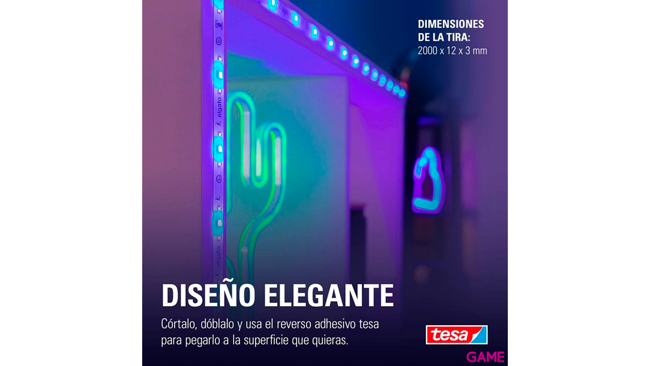 Elgato Light Strip Tira  LED RGB 2m - Iluminacion-4