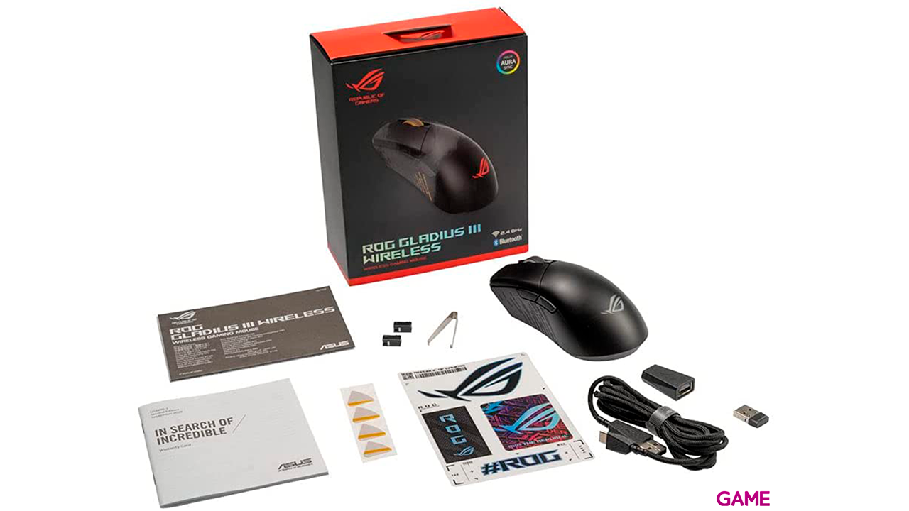ASUS ROG Gladius III Wireless Optico 19000DPI - Raton Gaming-1