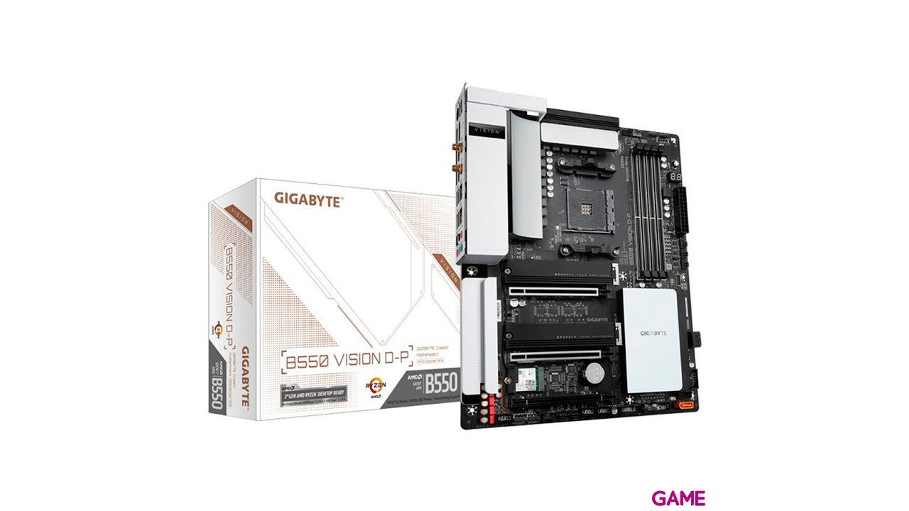 Gigabyte B550 VISION D-P (rev. 1.0) AMD B550 Zócalo AM4 ATX - Placa Base-0