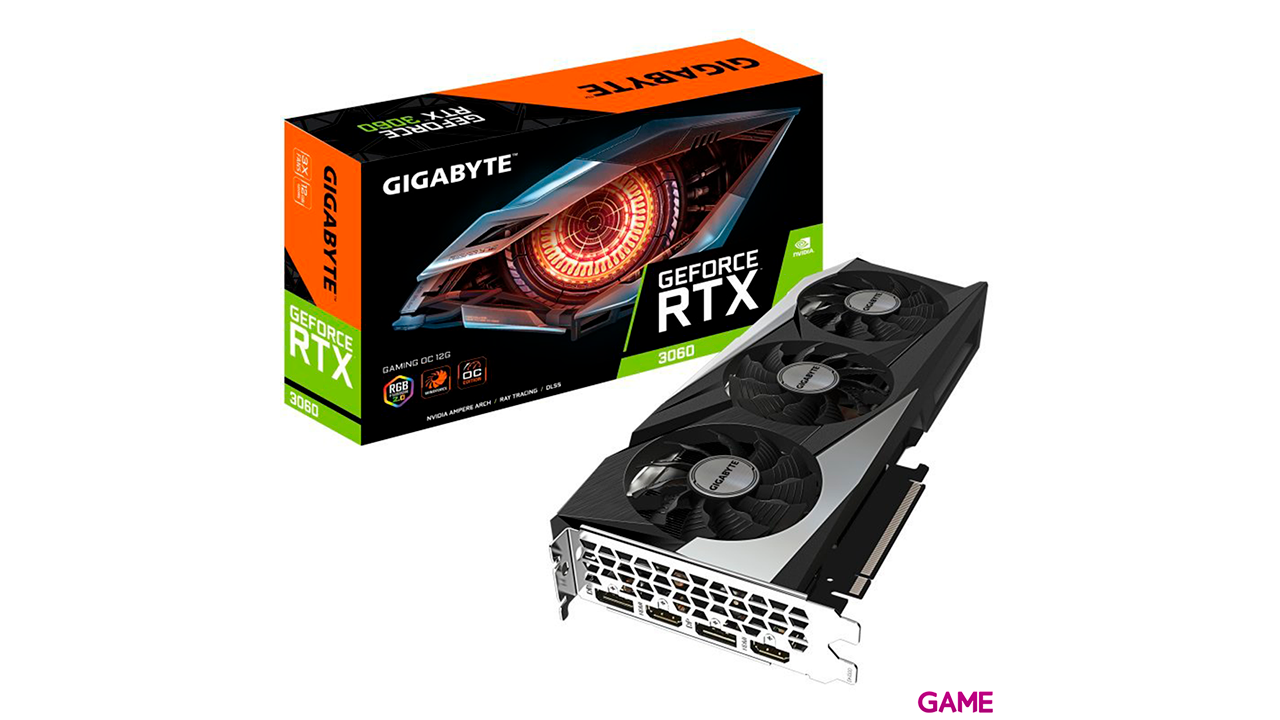 Gigabyte GeForce RTX 3060 Gaming OC 12G GDDR6 - Tarjeta Grafica Gaming-1