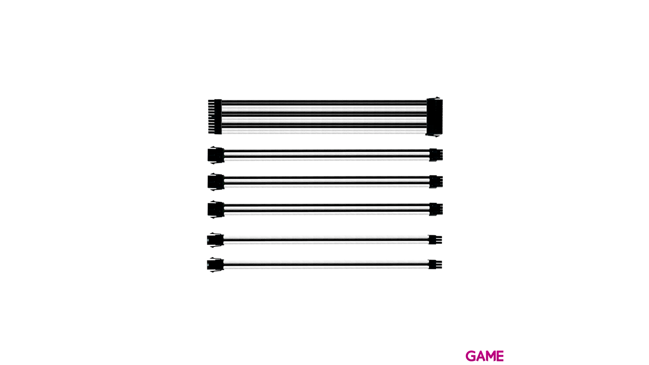 CoolerMaster Kit Extension Blanco Negro - Cable-2