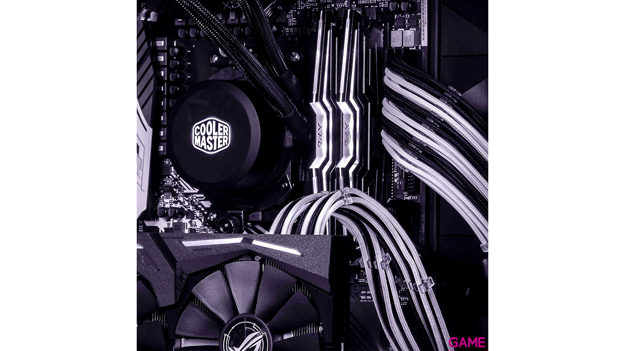 CoolerMaster Kit Extension Blanco Negro - Cable-3