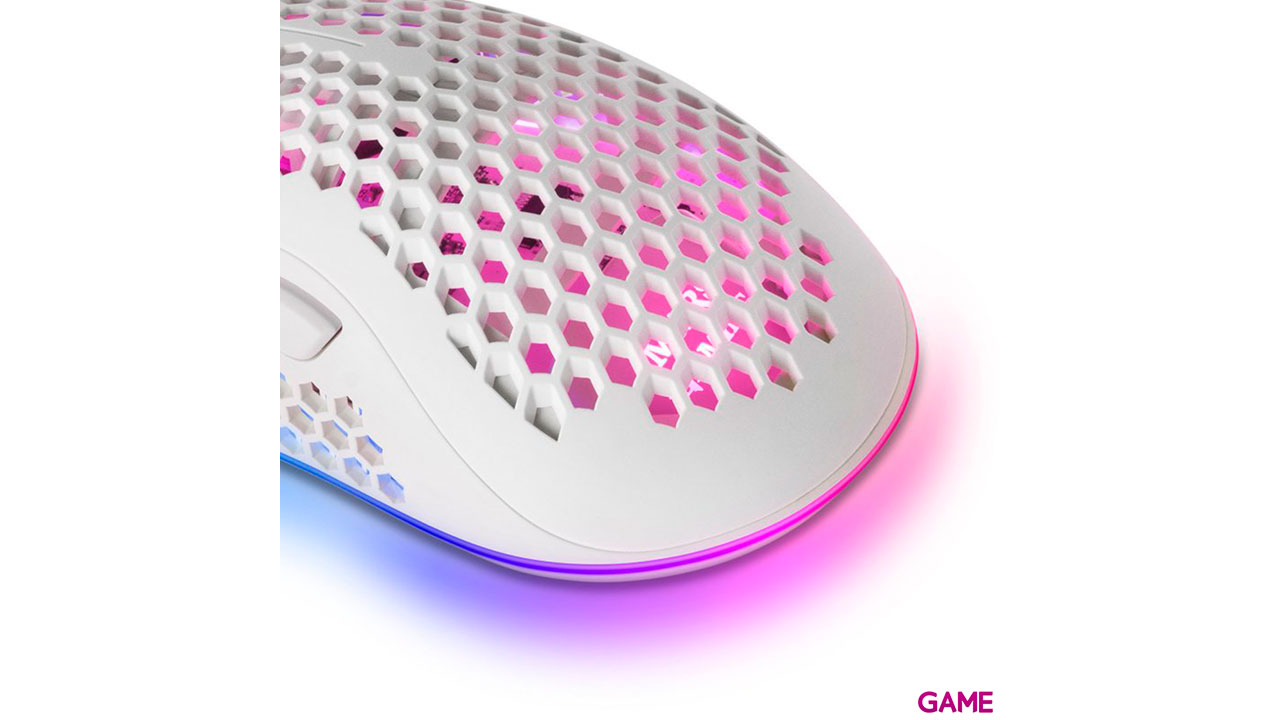 Mars Gaming MMEXW RGB Ultraligero Blanco - Raton Gaming-4