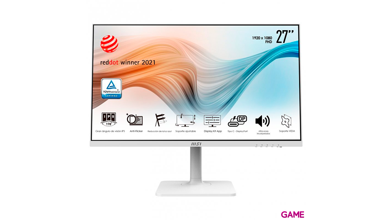 MSI Modern MD271PW 27´´ - LED - Full HD - Blanco - Monitor-2