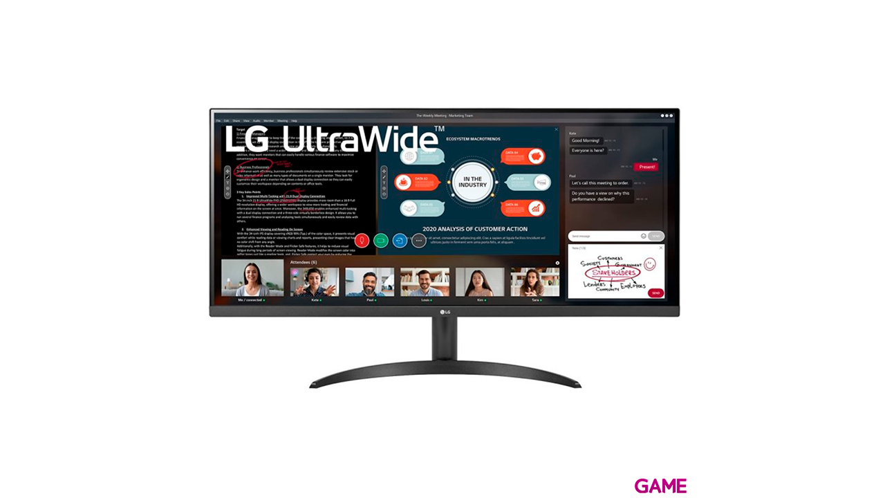 LG 34WP500-B 34´´ - LED - Full HD - UltraWide - Monitor-0