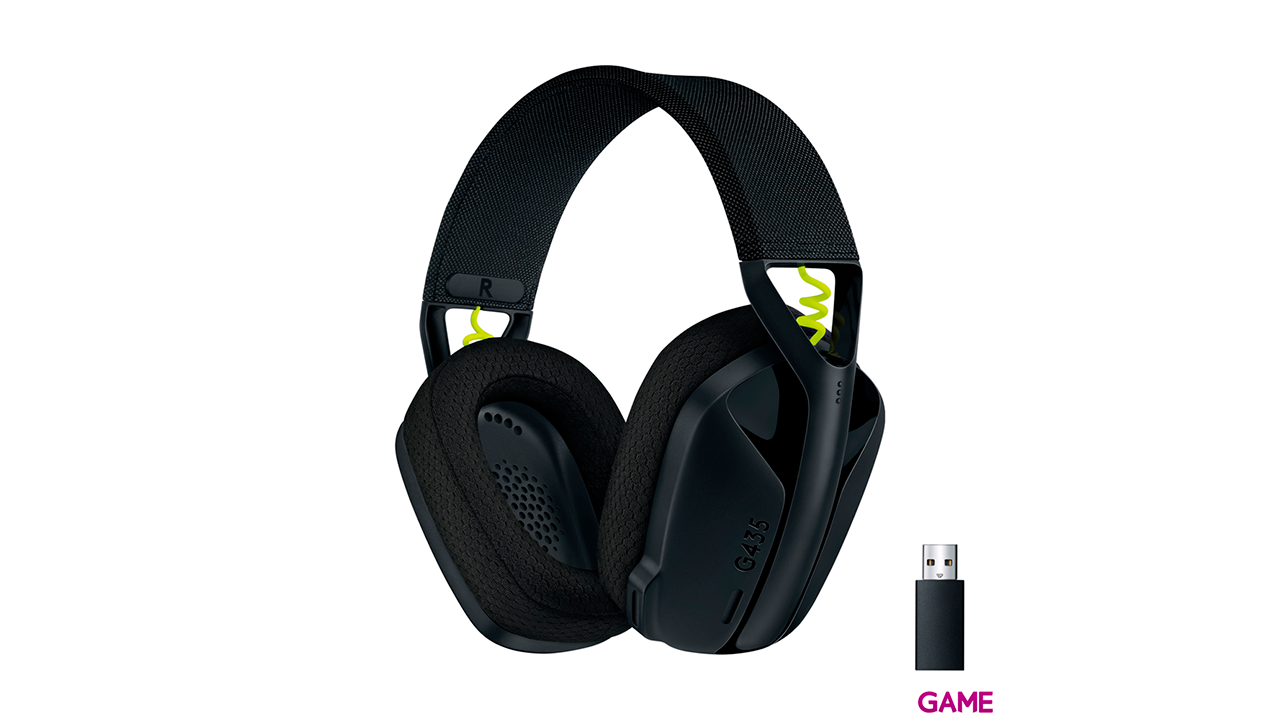 Logitech G435 Lightspeed wireless negro - Auriculares Gaming-0