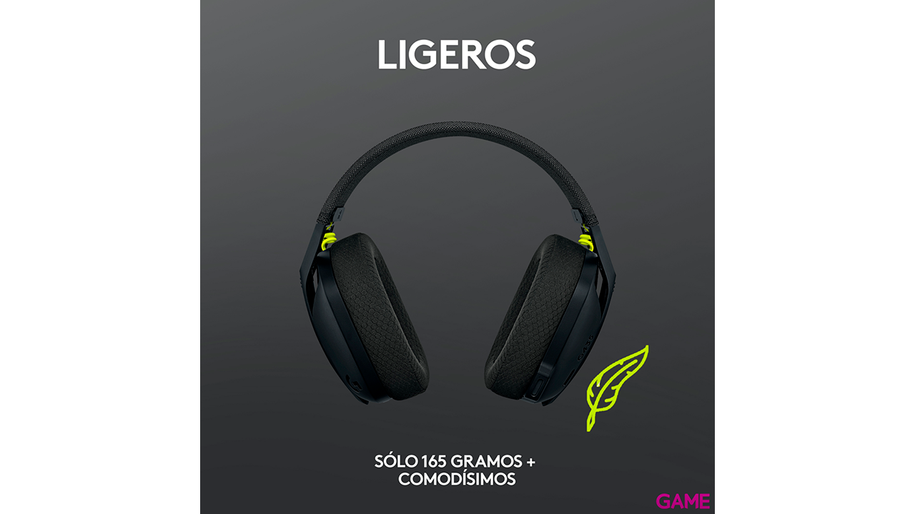 Logitech G435 Lightspeed wireless negro - Auriculares Gaming-4