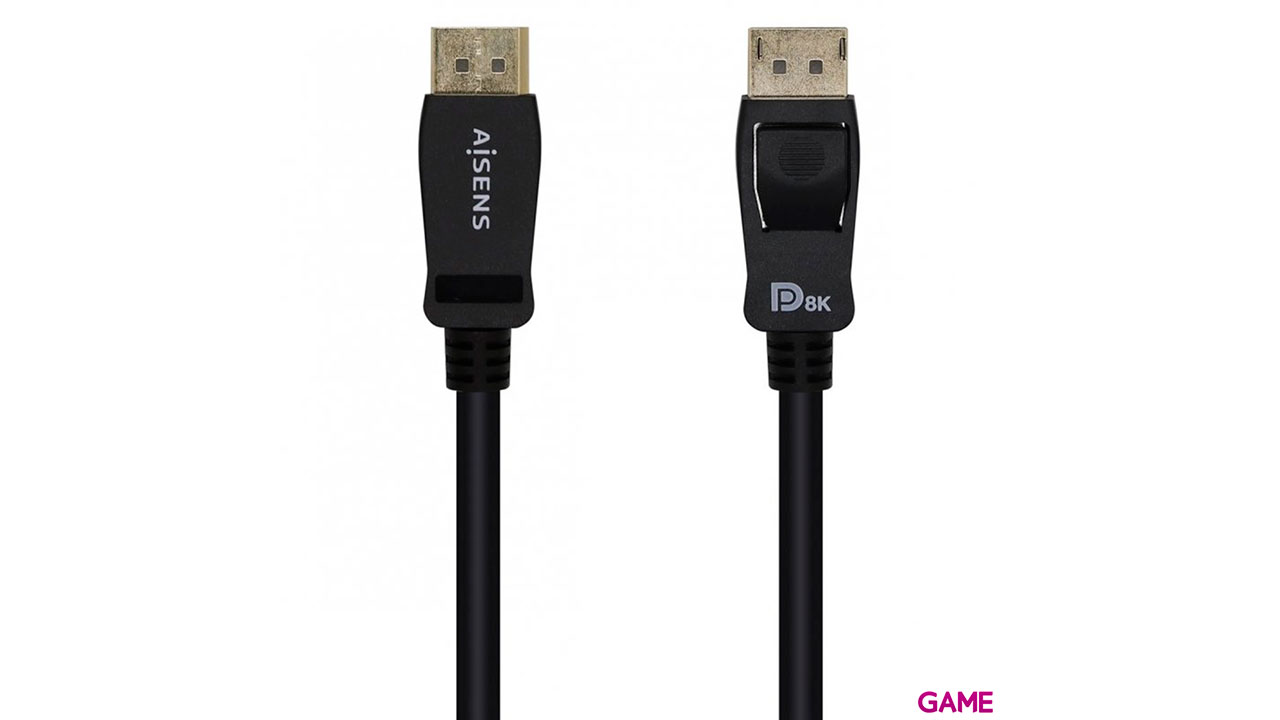 Aisens Displayport 2m V1.4 8k@60hz - DP-M-DP-M - Negro - Cable Video-0