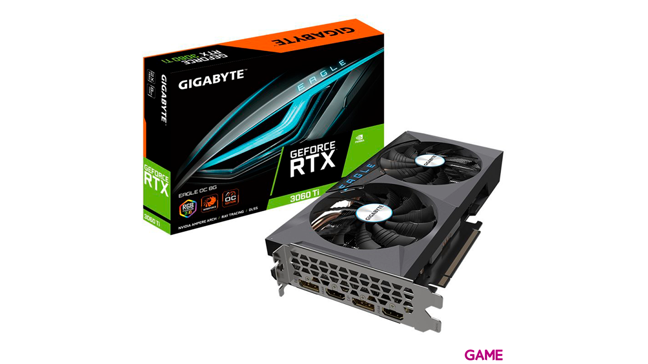 Gigabyte GeForce RTX 3060 Ti Eagle OC (rev. 2.0) 8GB GDDR6 - Tarjeta Grafica Gaming-2
